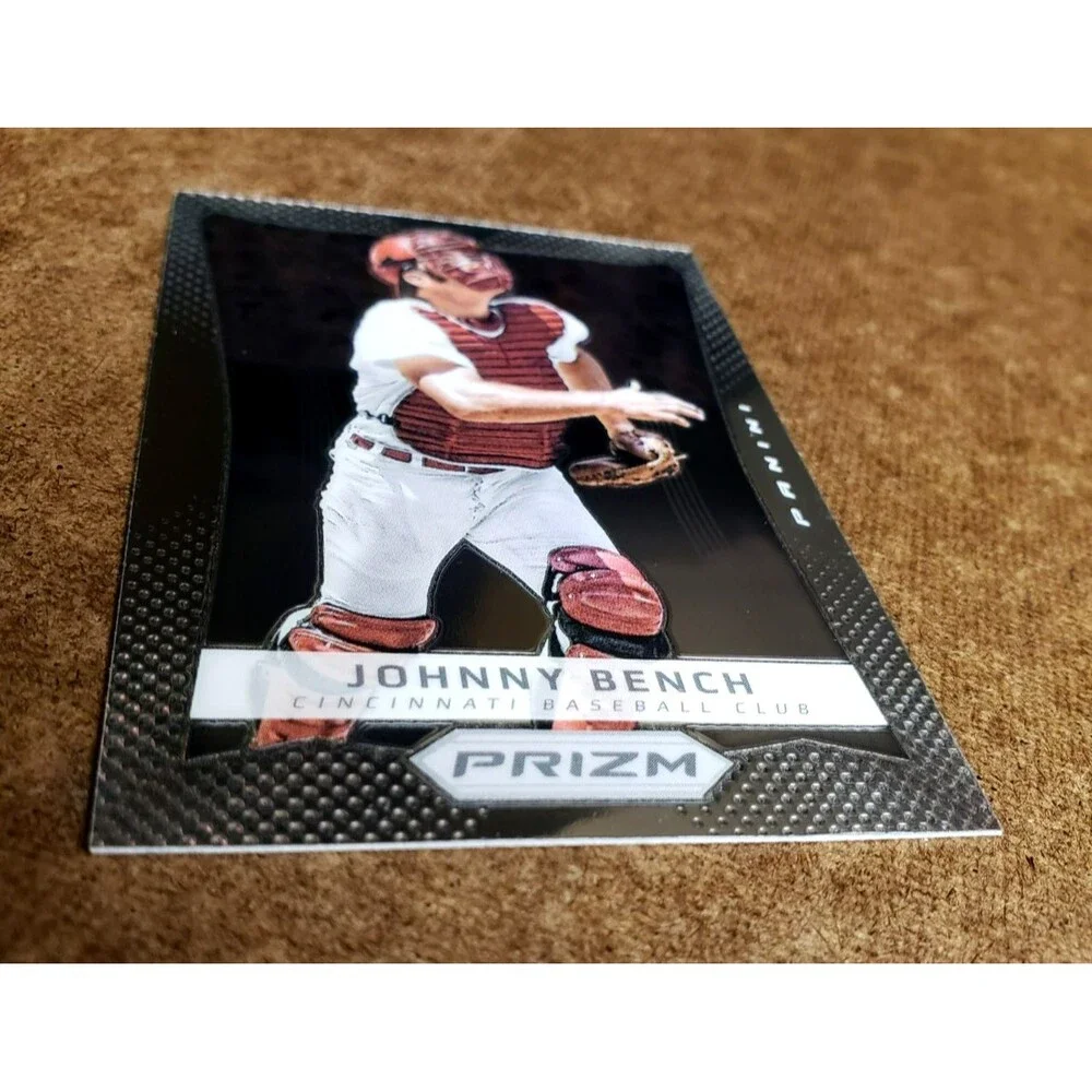 VTG 2012 Panini Prizm JOHNNY BENCH Silver NBA Basketball Card 141 CINCINNATI RED